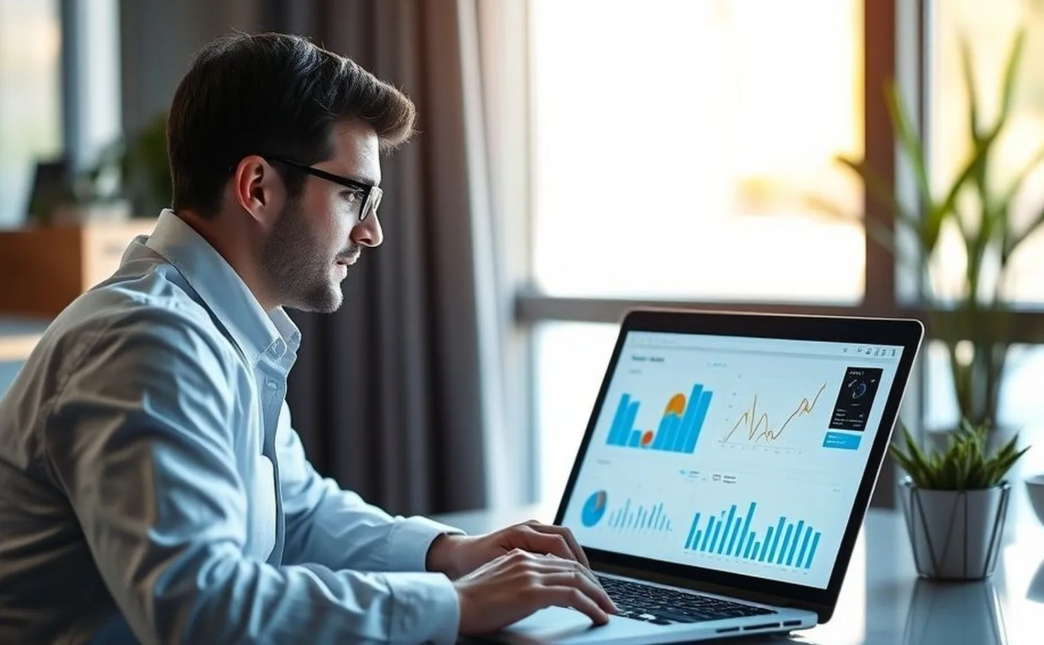 data analyst working